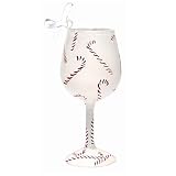 Lolita Wine Glass Christmas Ornament Peppermint Mini-Wine