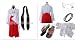 Inuyasha Kikyo Cosplay Costume including outfit+necklace+wig+sock+shoes+other