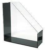 Produkt-Bild: Wedo 0601301 Stehsammler Acryl glasklar.schwarz A4 Zeitschriftenbox Exclusiv