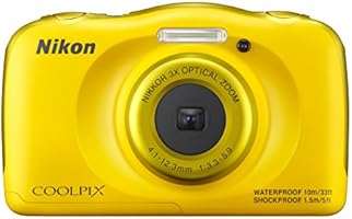 Nikon COOLPIX S33 Compact Digital Camera - Yellow (13.2 MP, CMOS Sensor, 3x Zoom) 2.7 -Inch LCD