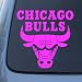 CHICAGO BULLS - Vinyl Decal Sticker #A1339 | Vinyl Color: Pink