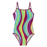Girls' Circo Multi-Wave 1-pc. Swimsuit - Pink