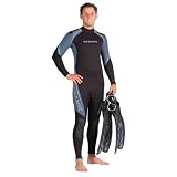 New Men's Oceanic Ultra 7mm OceanSpan Super-Stretch Jumpsuit & Wetsuit (Size X-Large)