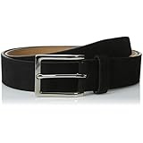 Cole Haan Men's 35mm Suede Flat Stitched Belt with Harness Buckle