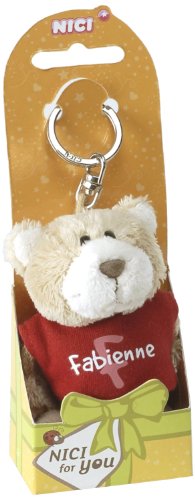 Nici 15031 - B&auml;r Fabienne 10 cm Schl&uuml;sselanh&auml;nger mit T-Shirt, rot