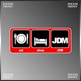 Eat Sleep JDM Japanese Car Racing Drifting Cool Vinyl Decal Bumper Sticker 3