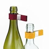 Tropfenfänger Set aus Filz/Edelstahl, gelb + weinrot