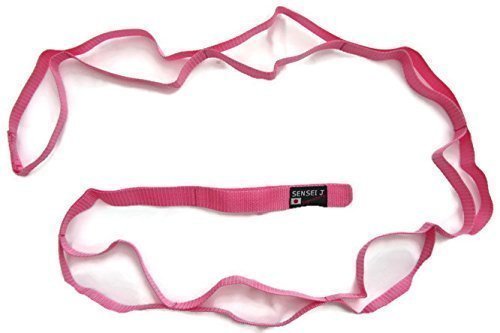 'PINK' Gymnastics,Pole Dancing,Stunt, Cheerleaders Training PINK LEG Stretcher FLEX-STRETCH Original Stretching Strap Yoga Pilates , CROSSFIT Toning Exercise resistance STRAP,Kickboxing, Taekwondo Leg Stretcher (New Improved Quality)