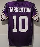 Fran Tarkenton Autographed/Hand Signed Minnesota Vikings Purple Jersey w/''HOF 86''