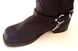 Biker Boots Boot Chains Black Leather Harness Straps