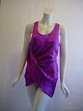 Rachel Roy womens orchid draped silk tank top