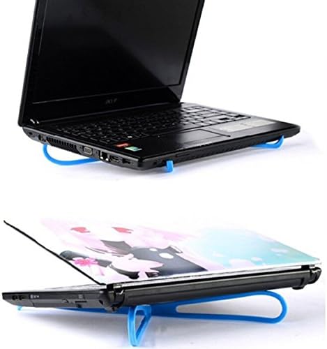 Portable Simple Light Laptop Notebook Adjustable Cooler Pad Stand (Blue)