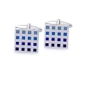 Square Grid Effect Fashion Cufflinks 7873