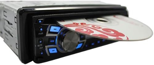 AGPtek® In Dash LCD Car DVD Player 87.50-108.00 MHZ FM Radio with Remote Control and USB/SD Slot Aux Input