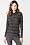 Long Sleeve Tonal Stripe Turtleneck With Chest Pockets