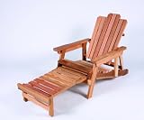Ultimate Adirondack Chair with Adjustable Back and Retractable Ottoman by Cedar Delite