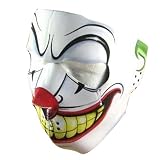 JOKER CLOWN NEOPRENE FULL FACE MASK MUZZLE MOTORCYCLE NOSE MOUTH ADJ SIZE