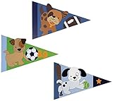 Lambs & Ivy Bow Wow Buddies Wall Decor, Pennant by Lambs & Ivy [並行輸入品]
