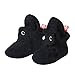 Zutano Cozie Fleece Baby Booties with Cotton Lining, Unisex, For Newborns, Infants, and Toddlers, Black, 3M-6M