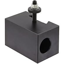 Dorian Tool V5 Victory Thru Coolant Chromium Molybdenum Alloy Steel Quick Change Morse Taper Toolholder for V35TC Automatic Thru Coolant Tool Post, MT4, 2-31/64" Height