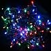 200 LED OUTDOOR MIXED COLOUR Christmas Decoration lights with black cable or Party lights, festive lights
