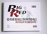 2 Pack! Big Red Detailed Baseball/Softball Scorebook - 11 Player Version