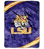 New LSU Tigers 60"x80" Royal Plush Raschel Throw Blanket Warm Durability Machine Washable