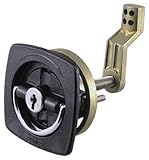 Perko 0931DP1BLK Black Marine Hatch Flush Lock with Latch