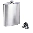 SE 8 oz. Stainless Steel Hip Flask and Funnel