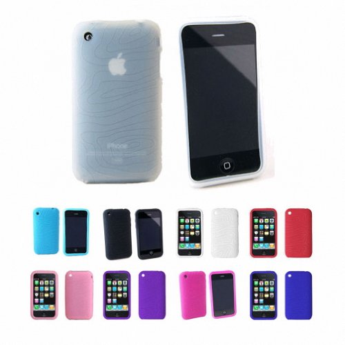 Apple iPhone 3G 3Gs 8GB 16GB 32GB Textured Silicone 