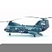 CH-46D Sea Knight Helicopter US Marines ET17 Flying Tigers (Built-Up Plastic) Easy Model MRC