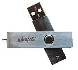 takeMS Fast 8GB HI Speed (66x) USB 2.0 SECURE Flash Drive Memory stick , Robust metal & Swivel action, password protect , Data encryption & Compression , Drive partioning , Portable email & Sync , No trace internet browsing , bootable + Free clip & (Carry It Easy +Plus) worth 24.99, 5 Year Warranty - Retail pack