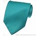 Apparel : BRAND NEW Mens Necktie Solid Teal Green Satin Neck TIE