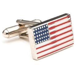 American US Flag Stars & Stripes Cufflinks Cuff Links