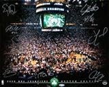 2008 Boston Celtics team autographed photo 16x20 (Upper Deck Authenticated) by 10 players Kevin Garnett, Ray Allen, Rajon Rondo, framed & matted