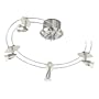 Eglo  87601A Drive, Nickel, 4-Light Track Light Fixture