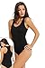 NBB Women Basic Solid Sleeveless LowCut Neck Cotton Bodysuit Lingerie