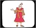 Decorated Mouse Pad with man, Asia, Japan, 