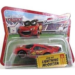 Disney World Of Cars Race O Rama Short Card Spin Out Lighting McQueen   #36