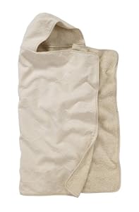 DwellStudio Baby Matelasse Circles Organic Hooded Towel, Natural