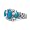 Sterling Silver Sleeping Beauty Turquoise Three-Stone Polished Ring