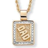 10k Diamond Accent Dad Pendant
