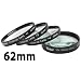 Vivitar Close Up Lens Set 62MM PLUS1/PLUS2/PLUS4/PLUS10