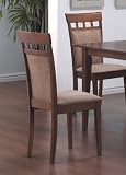 Coaster Hyde Upholstered Back Panel Side Chair with Fabric Seat