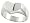 Sterling Silver Hand-Made Heart-Shaped Solid Signet Ring size 7