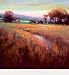 Rhythm Of Color by Marla Baggetta. ART PRINT Canvas Rolled.. 35.00 inches width by 38.00 inches height. Highest Quality Art Poster Print