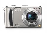 Panasonic DMC-TZ4EG-S Digitalkamera (8 Megapixel, 10-fach opt. Zoom, 6,4 cm (2,5 Zoll) Display, Bildstabilisator) silber