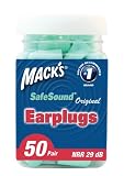 Mack's Ear Care Original Soft Foam Earplugs, 50 Count