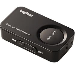 Logitec Bluetoothオーディオレシーバー ケーブル充電 ブラック LBT-AR200C2LBK