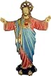 Sacred Heart of Jesus Open Arms Statue - Polyresin - 12" Height